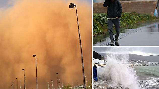 Meteoroloji uyardı: Kuvvetli yağış, fırtına ve toz taşınımına dikkat