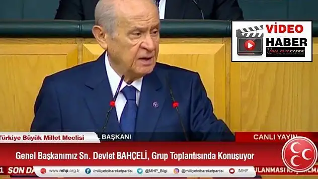 MHP Lideri Devlet Bahçeli Grup Toplantısında Konuşuyor