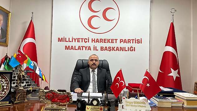 MHP Malatya İl Başkanı Şengönül: 'Bu bayrak inmeyecek, bu vatan bölünmeyecek'