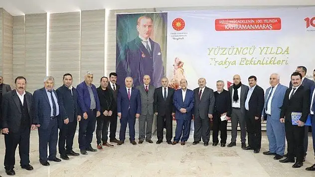 Milli Mücadelenin 100. Yılında Kahramanmaraş Trakya da Kutlandı.
