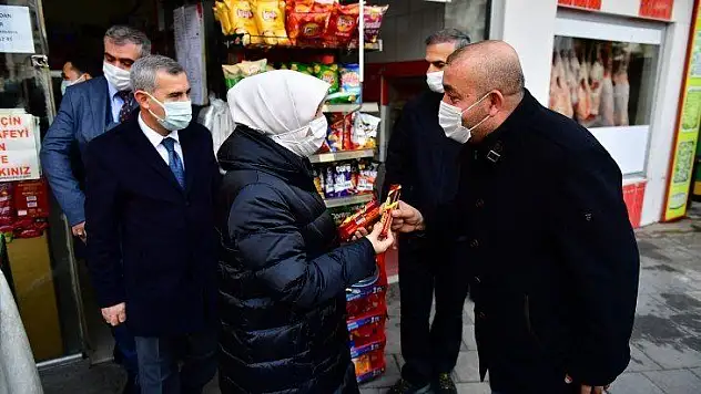 Mollakasım, Hıroğlu ve Hamidiye Mahallesindeki esnaflara ziyaret