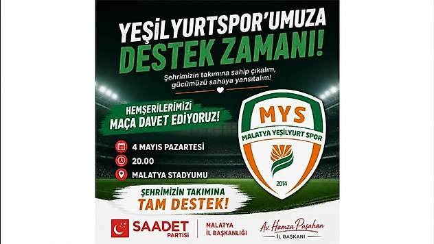 Paşahan'dan Malatyalılara 'Kenetlenme' Daveti