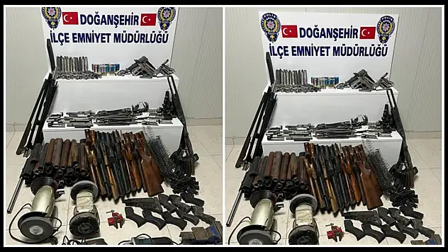 Polisten Silah Tacirine Baskın: Çok Sayıda Tabanca Parçası Ele Geçirildi