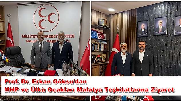 Prof. Dr. Erkan Göksu'dan MHP ve Ülkü Ocakları Malatya Teşkilatlarına Ziyaret