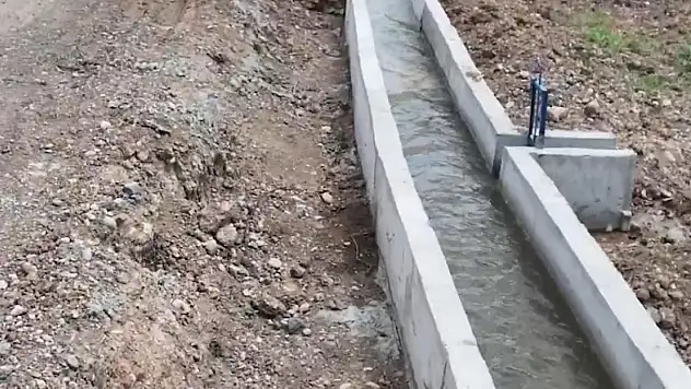 Pütürge Taşmış'ta modern sulama kanalı hizmete alındı