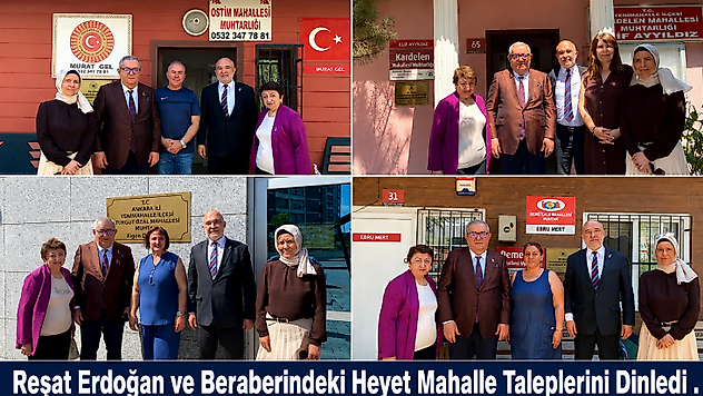 Reşat Erdoğan ve Beraberindeki Heyet Mahalle Taleplerini Dinledi