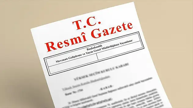 Resmi Gazete'de bugün
