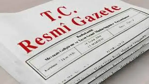 Resmi Gazete'de Bugün