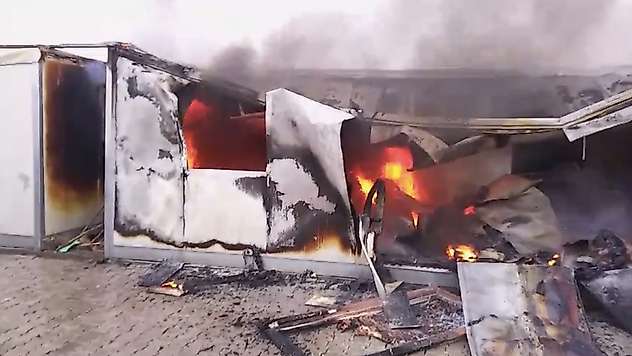 Samanköy Konteyner Kentte Korkutan Yangın