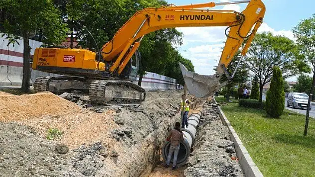 Şehit Korgeneral Hulusi Sayın Caddesi'nde Yağmur Suyu Hattı Çalışması