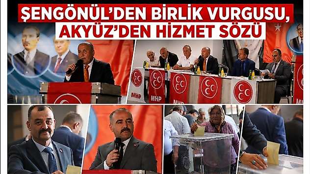 Şengönül'den Birlik Vurgusu, Akyüz'den Hizmet Sözü