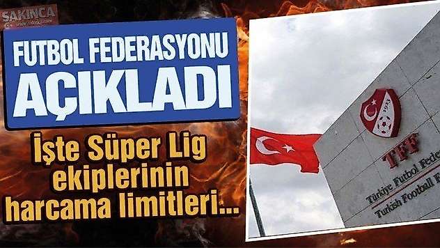 Süper Lig kulüplerinin 2'nci transfer tescil dönemi Takım Harcama Limitleri