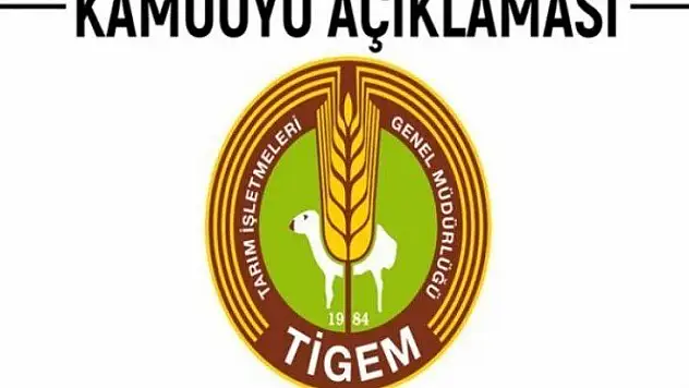 Tigem'den  Sultansuyu Tarım İşletmesi açıklaması