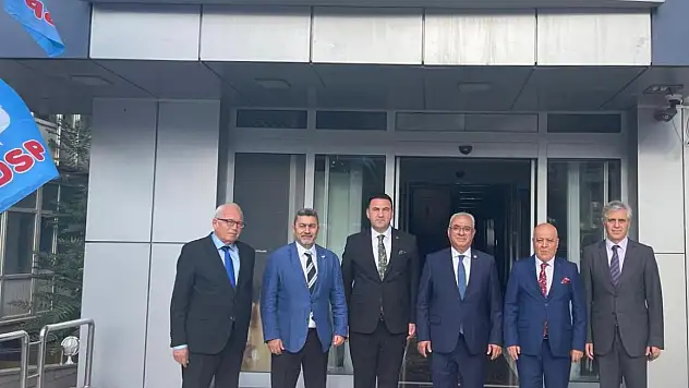 TÜMKON dan DSP Genel Başkanı Aksakala ziyaret