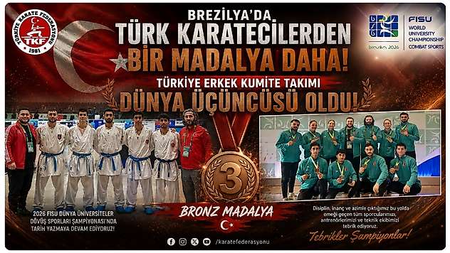 Türkiye Erkek Kumite Milli Takımı Dünya Üçüncüsü Oldu