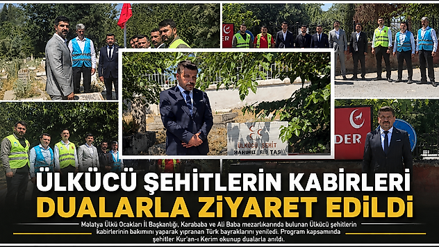 Ülkücü Şehitlerin Kabirleri Dualarla Ziyaret Edildi