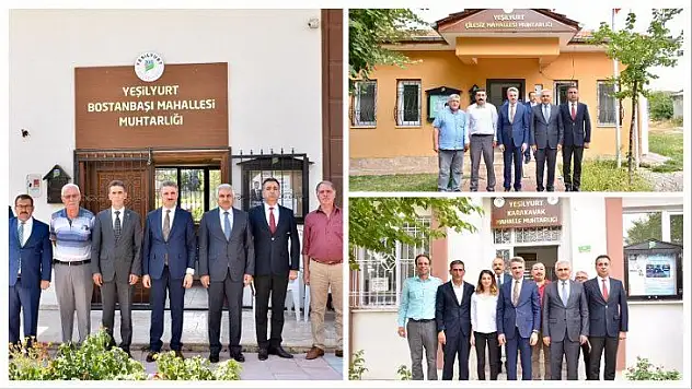 Vali Baruş, Bostanbaşı, Karakavak ve Çilesiz Mahalle Muhtarlarını Ziyaret Etti