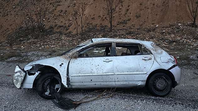 Yağışlı Hava Kazayı Getirdi: Doğanşehir'de Otomobil Takla Attı