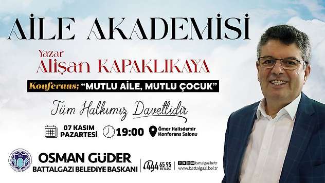 Yazar Kapaklıkaya, 7 Kasım'da Battalgazililerle Buluşacak