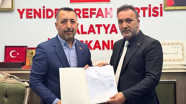 Yeniden Refah Partisi Battalgazi İlçe Başkanlığı'nda Devir Teslim