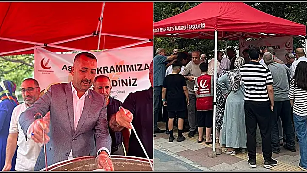 Yeniden Refah Partisi Malatya İl Teşkilatı Aşure İkramında Bulundu