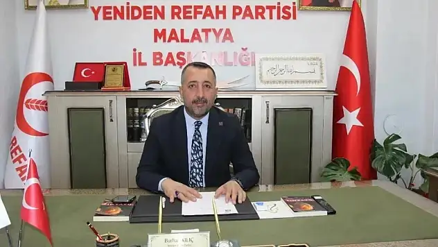 Yeniden Refah Partisi Malatya İl Başkanı Burhan Kılıç'tan Regaip Kandili Mesajı: 'Sevgi Bağlarımızı Güçlendirmeliyiz'