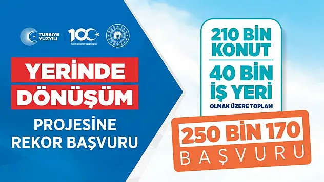 Yerinde Dönüşüm projesine başvurular her geçen gün daha da artıyor!