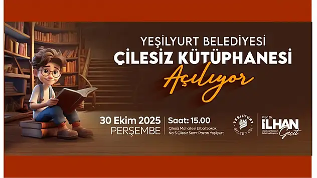 Yeşilyurt Belediyesi'nden Kültürel Yatırım: Çilesiz Kütüphanesi Açılıyor
