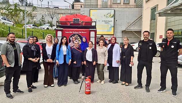 Yeşilyurt Hastanesi Personeline Yangın Eğitimi Verildi