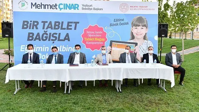Yeşilyurt'ta Tablet bağış kampanyası başladı