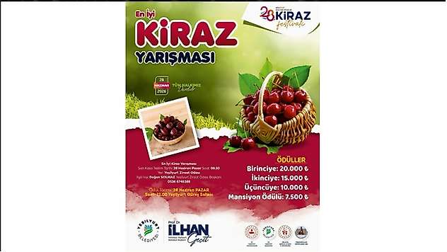Yeşilyurt'un En İyi Kirazları Yarışacak, Üreticilerin Emeği Ödüllendirilecek