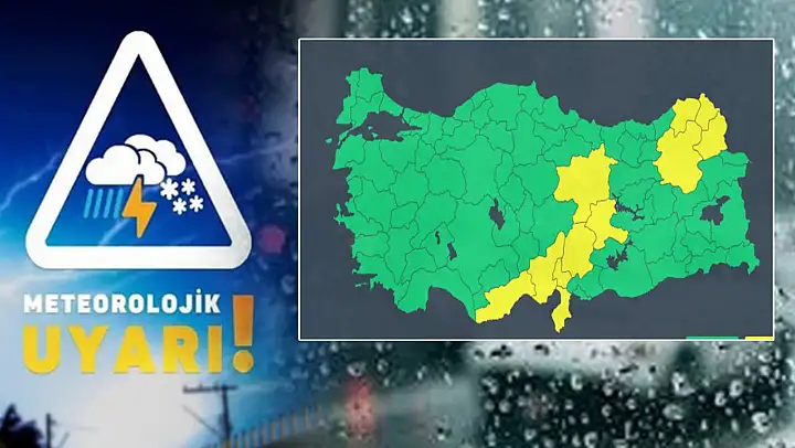 Meteoroloji'den 11 il için 'sarı' kodlu uyarı