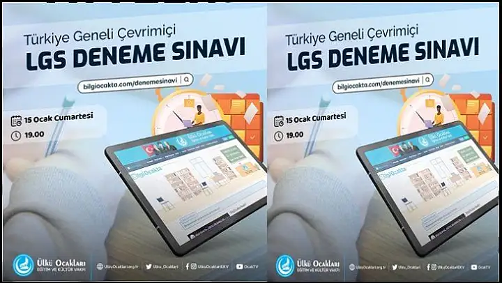 Ülkü Ocaklarından Türkiye'nin en geniş katılımlı 'LGS Çevrimiçi Sınav'