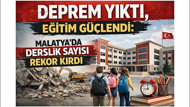 Deprem Yıktı, Eğitim Güçlendi: Malatya’da Derslik Sayısı Rekor Kırdı