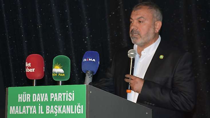 HÜDA PAR Genel Başkan Yardımcısı Demir'den Malatya Kongresinde 'kardeşlik' vurgusu