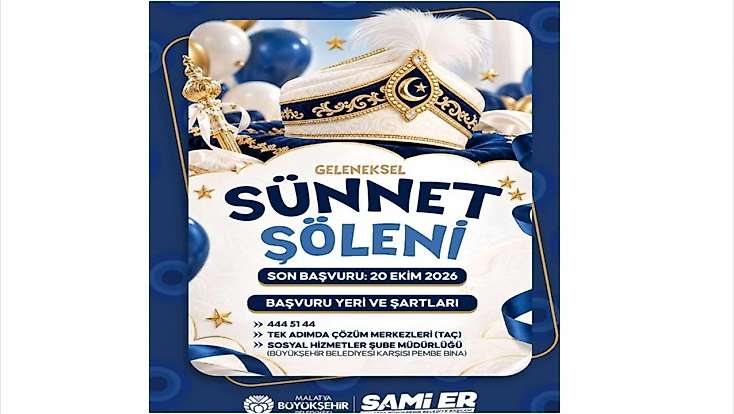 Malatya’da Geleneksel Sünnet Şöleni İçin Başvurular Başladı