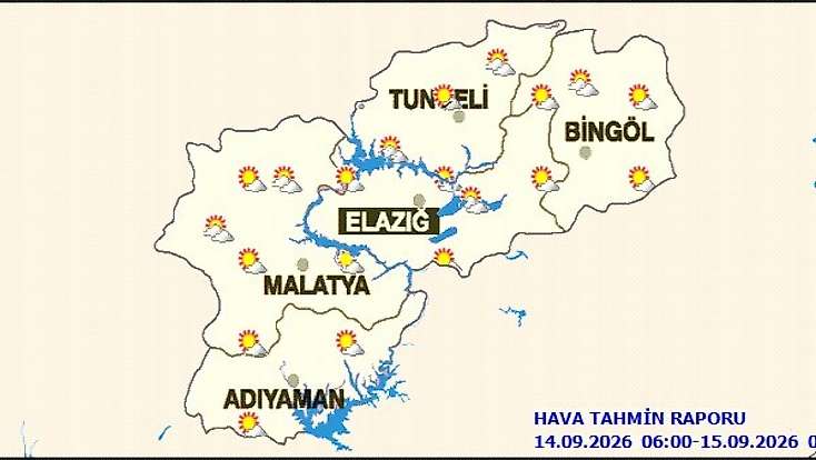 Malatya’da Hava Sıcaklıkları Mevsim Normallerinin Üzerinde Seyredecek