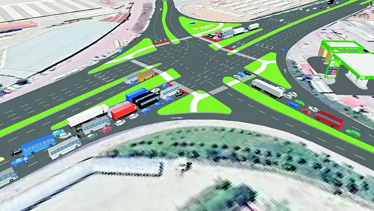 Malatya’da Köprülü Kavşak Çalışması: Trafik Tek Şeritten Kontrollü Sağlanıyor