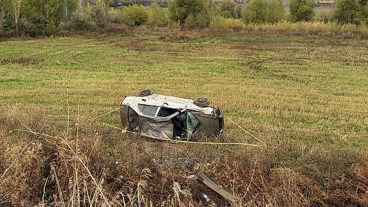 Malatya’da Yağış Kazayı Beraberinde Getirdi! Otomobil Takla Attı
