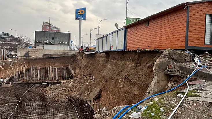 Malatya’da Yerinde Dönüşüm İnşaatında Çökme: Esnaf Tedirgin