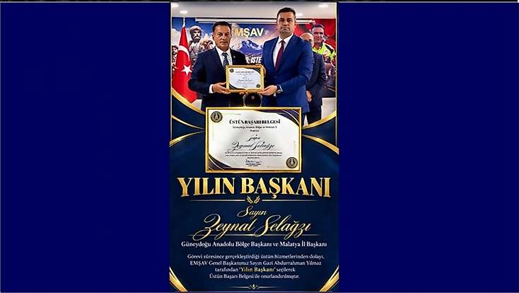 Malatyalı Terör Gazisi Zeynal Selağzı’ya EMŞAV Genel Merkezinde Önemli Görev