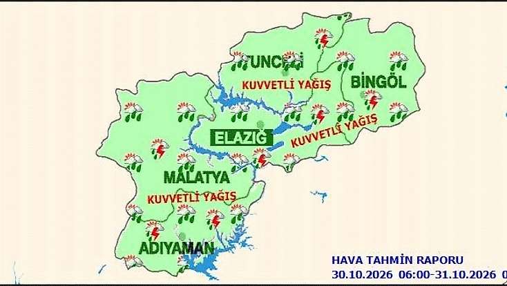 Meteoroloji’den Malatya’ya Kuvvetli Yağış Uyarısı! Sel ve Su Baskınına Dikkat