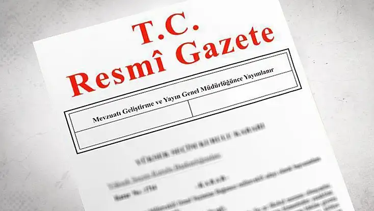 Resmi Gazete'de bugün