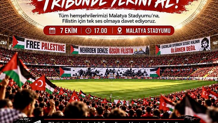Yeşilyurtspor- Siirt Spor Maçında Gazze'ye Destek Mesajı Verilecek