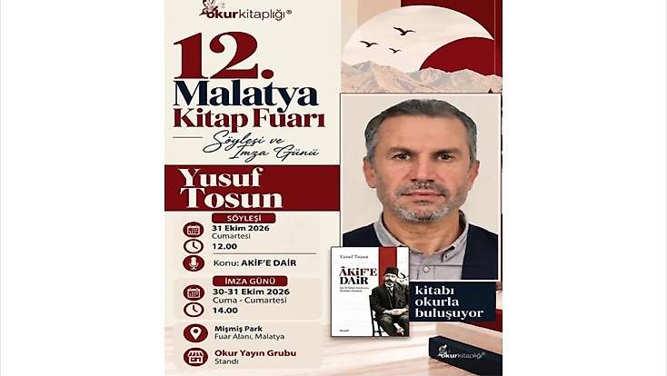 Yusuf Tosun, “Âkif’e Dair” Kitabıyla Malatya Kitap Fuarı’nda
