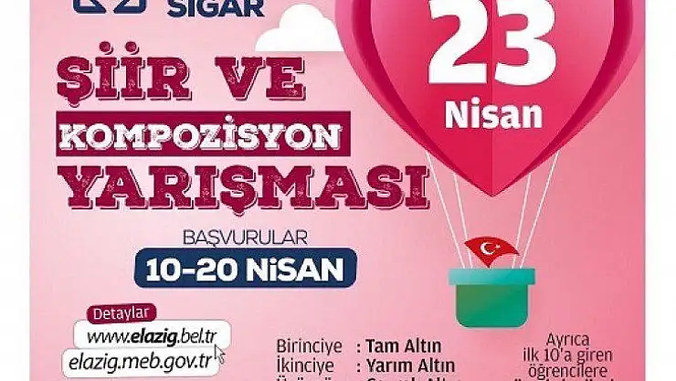 '23 Nisan' temalı şiir ve kompozisyon yarışması