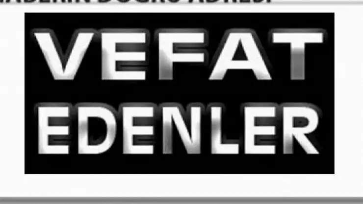 26 Mayıs 2022 Malatya'da Vefat Edenler