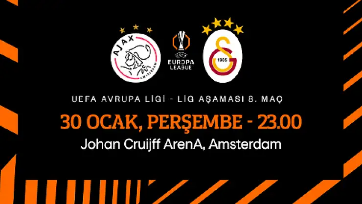 Ajax-Galatasaray maçı bu akşam  TRT 1 kanalından canlı yayınlanacak