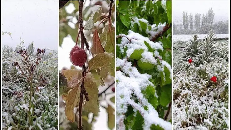 Akçadağ Kürecik ve Kozluca KAR altında