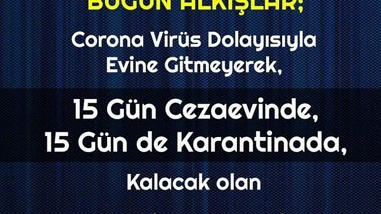 Alkışlarımız Cezaevi personellerimize